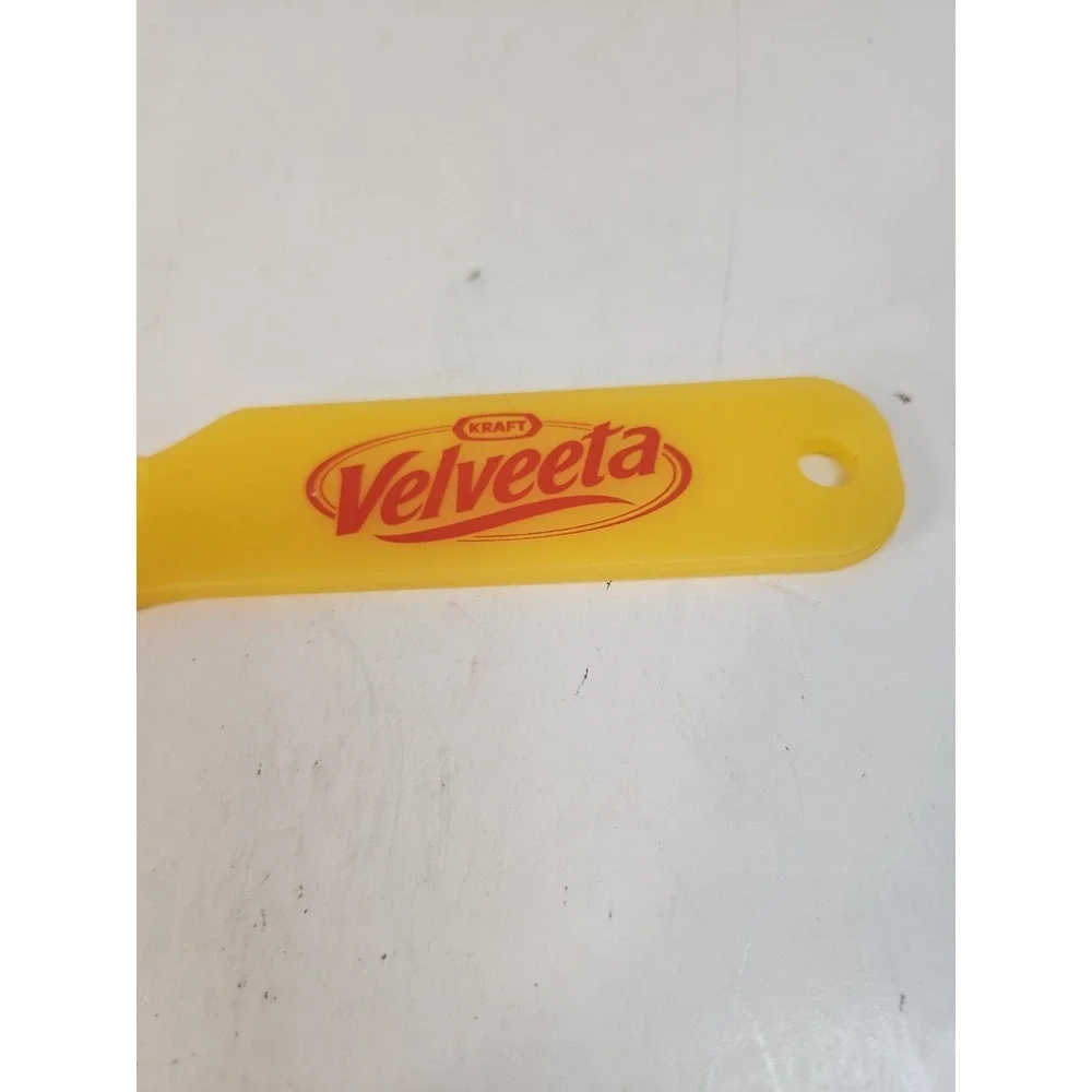 Vintage 1980s Kraft Velveeta Cheese Spreader Knife Slicer Promo Plastic Yellow